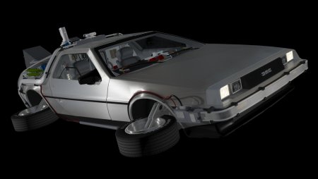 Летающий Делориан назад в будущее