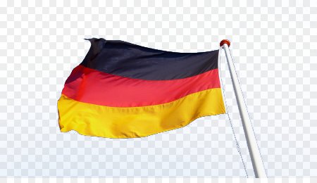 Флаг Германии на прозрачном фоне