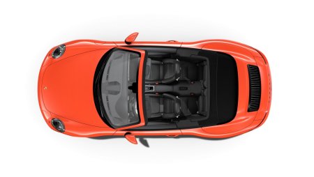 Porsche 911 вид сверху