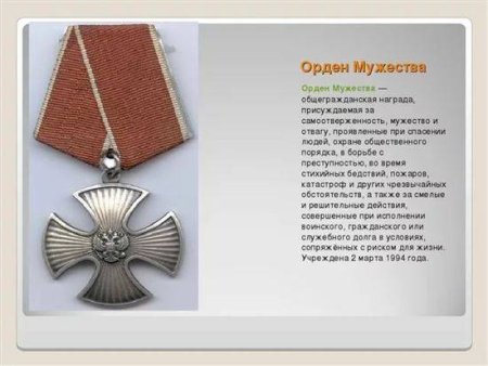 Орден Мужества 1945