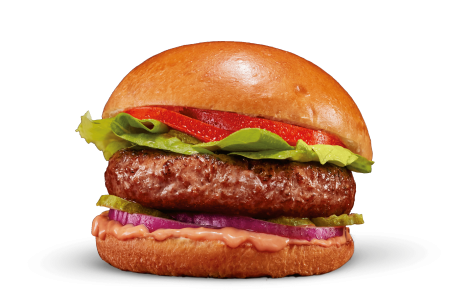 Бургер на белом фоне