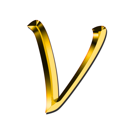 Красивая буква v
