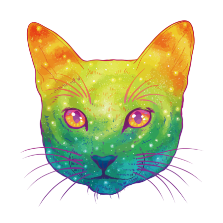 Морда кота арт