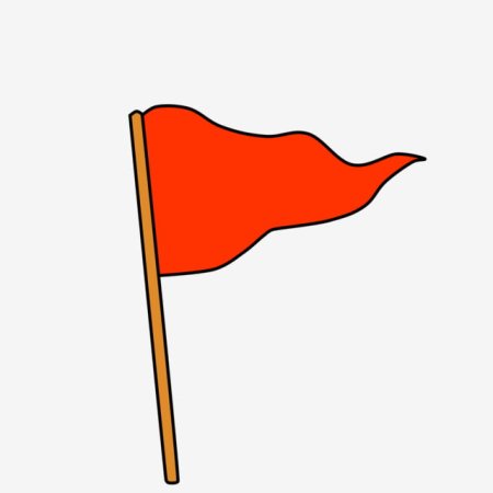 Треугольный флажок для детей