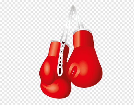 Боксерская перчатка на прозрачном фоне