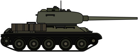 Танк т34 рисунок сбоку