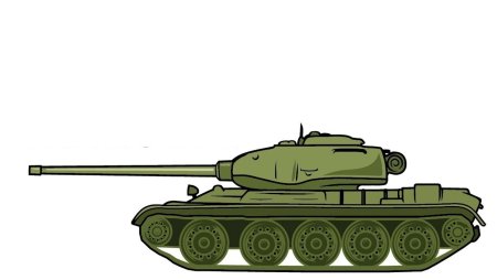 Танк т-44 сбоку