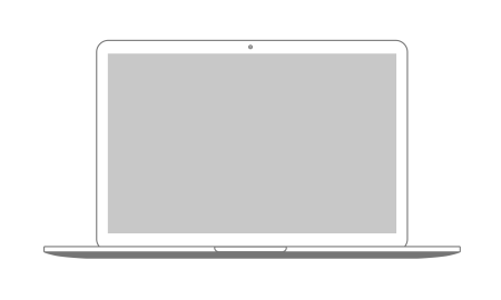 Монитор мокап MACBOOK Air