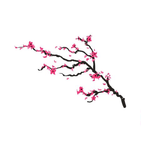 Веточка Сакуры для логотипа