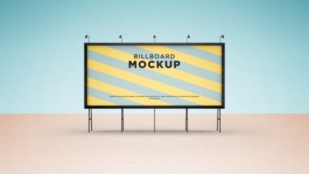 Мокапы билборд напольный