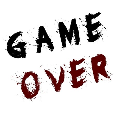 Надпись game over
