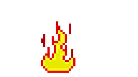 Огонь пиксель арт