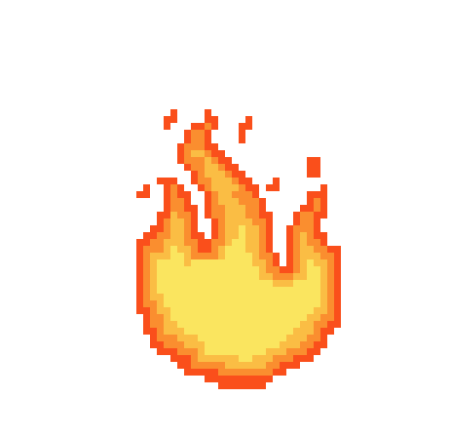 Пиксельный огонек