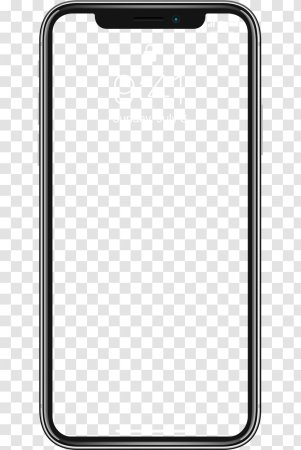 Смартфон на прозрачном фоне