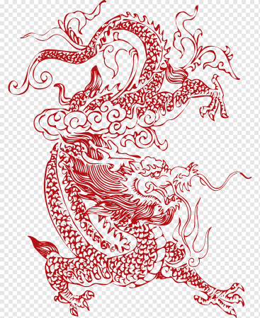 Китайский дракон узор