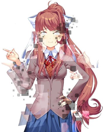 Моника DDLC спрайт