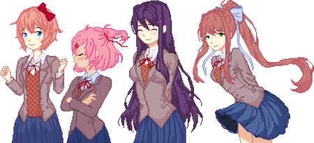 Моника DDLC пиксель