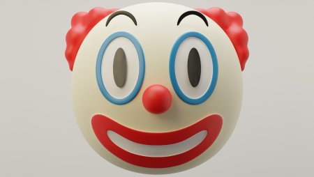 Клоун ЭМОДЖИ 3d