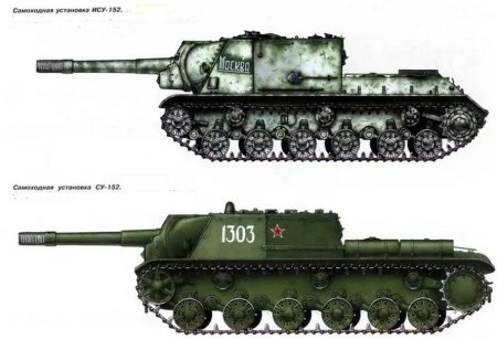 Су-152 и ИСУ-152 различия