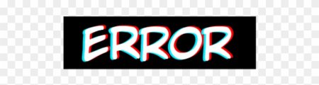 Error без фона