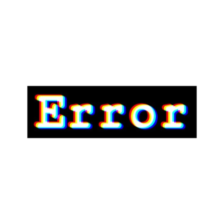 Error наклейка