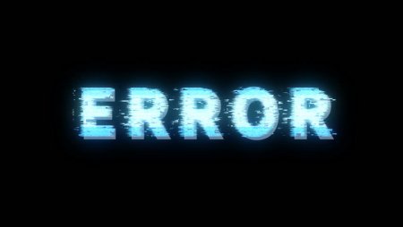 Надпись Error