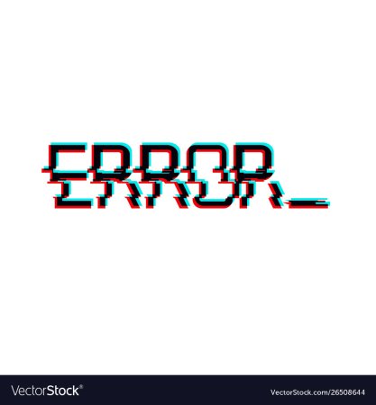 Error на белом фоне