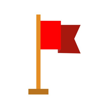 Красный флаг иконка