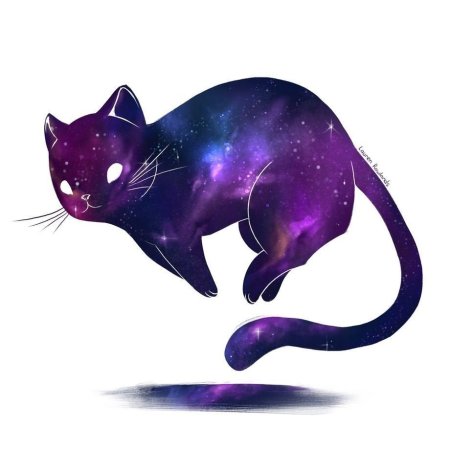 Фиолетовая кошка