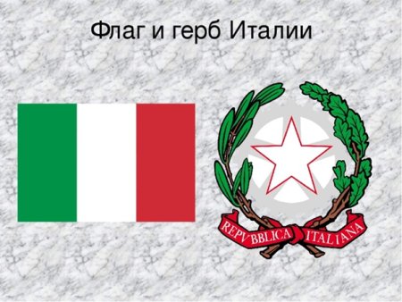 Италия флаг и герб