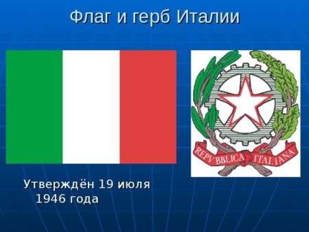 Италия флаг и герб