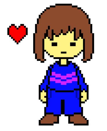 Пиксельная Фриск Undertale
