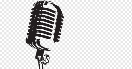 Контур микрофона на прозрачном фоне