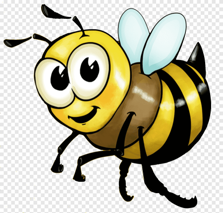 Картинки смайл пчела без фона (35 фото)