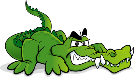 Крокодил мультяшный злой