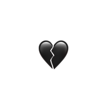 Картинки эмодзи черное сердце без фона (44 фото)