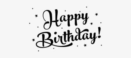 Happy Birthday надпись красивая