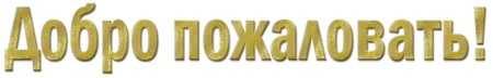 Добро пожаловать!