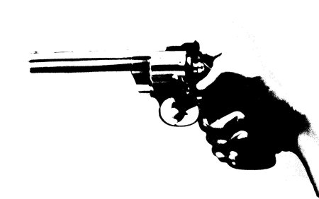 Револьвер силуэт