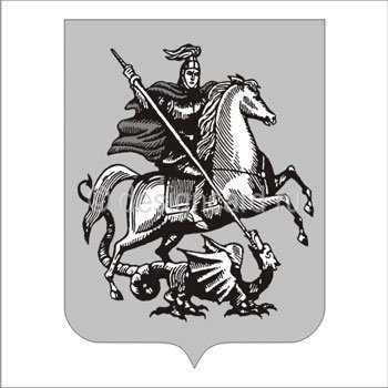 Герб Москвы для раскрашивания