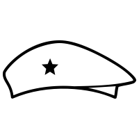Берет раскраска