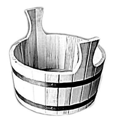 Ушат для бани раскраска