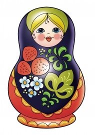 Матрешка Хохлома для детей