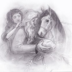 Теплый хлеб раскраска