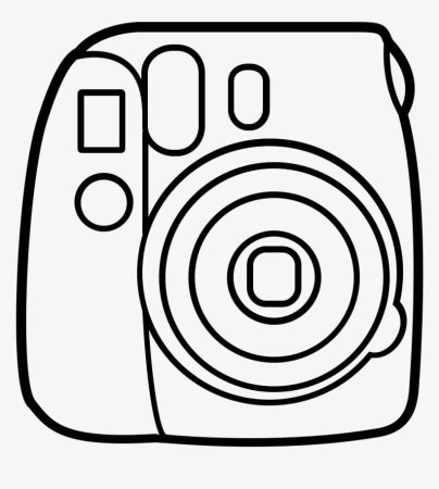 Раскраска фотоаппарата Instax