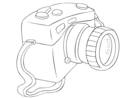 Фотоаппарат раскраска