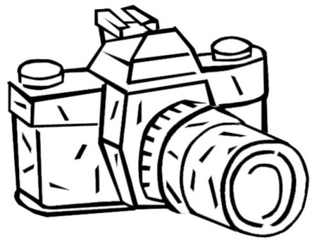 Фотоаппарат раскраска