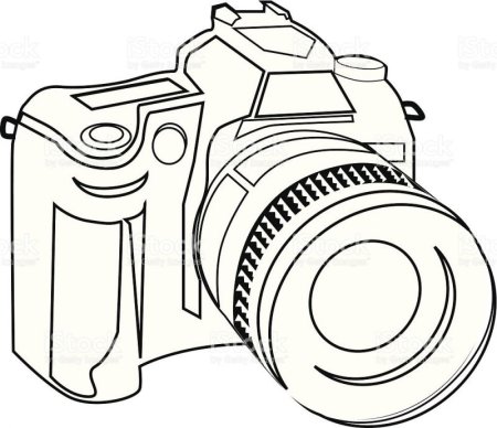 Фотоаппарат раскраска