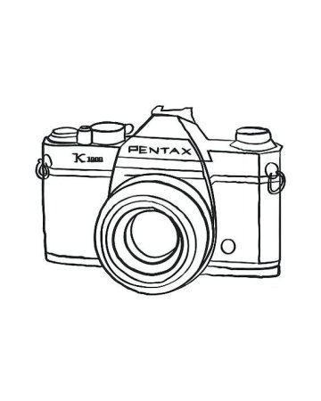Фотоаппарат раскраска