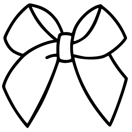 Трафарет подарка с бантиком
